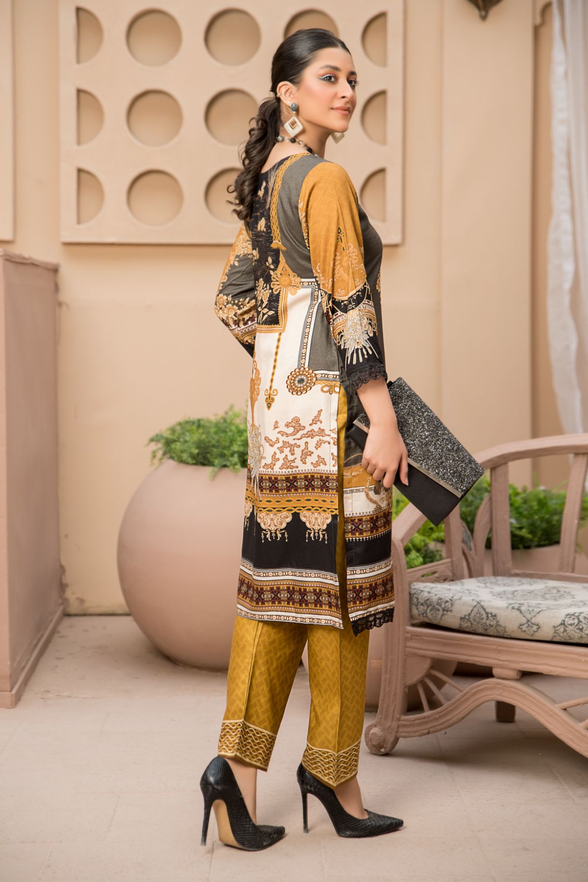 2PC Anarkali Digital Linen 04