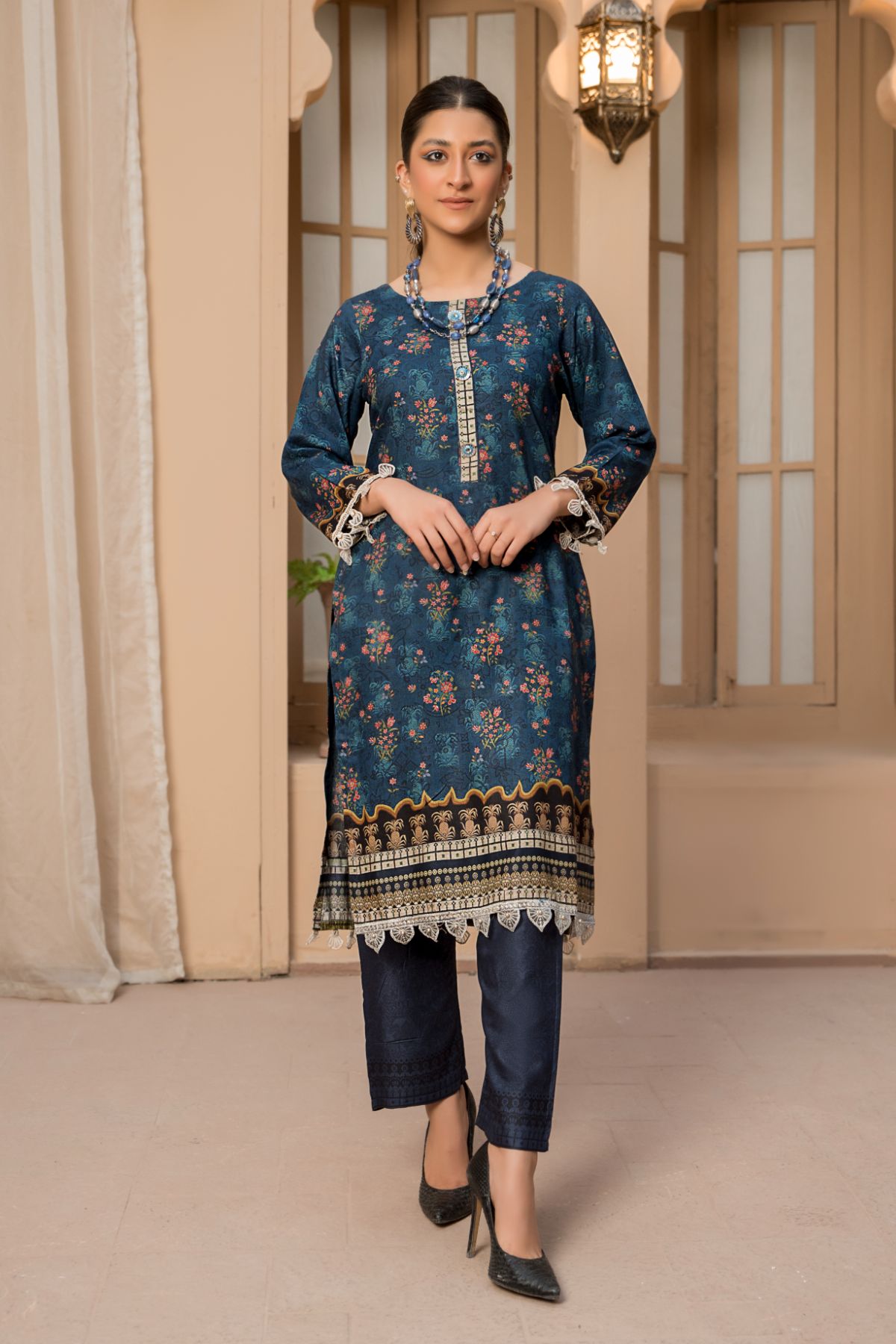 2PC Anarkali Digital Linen 05