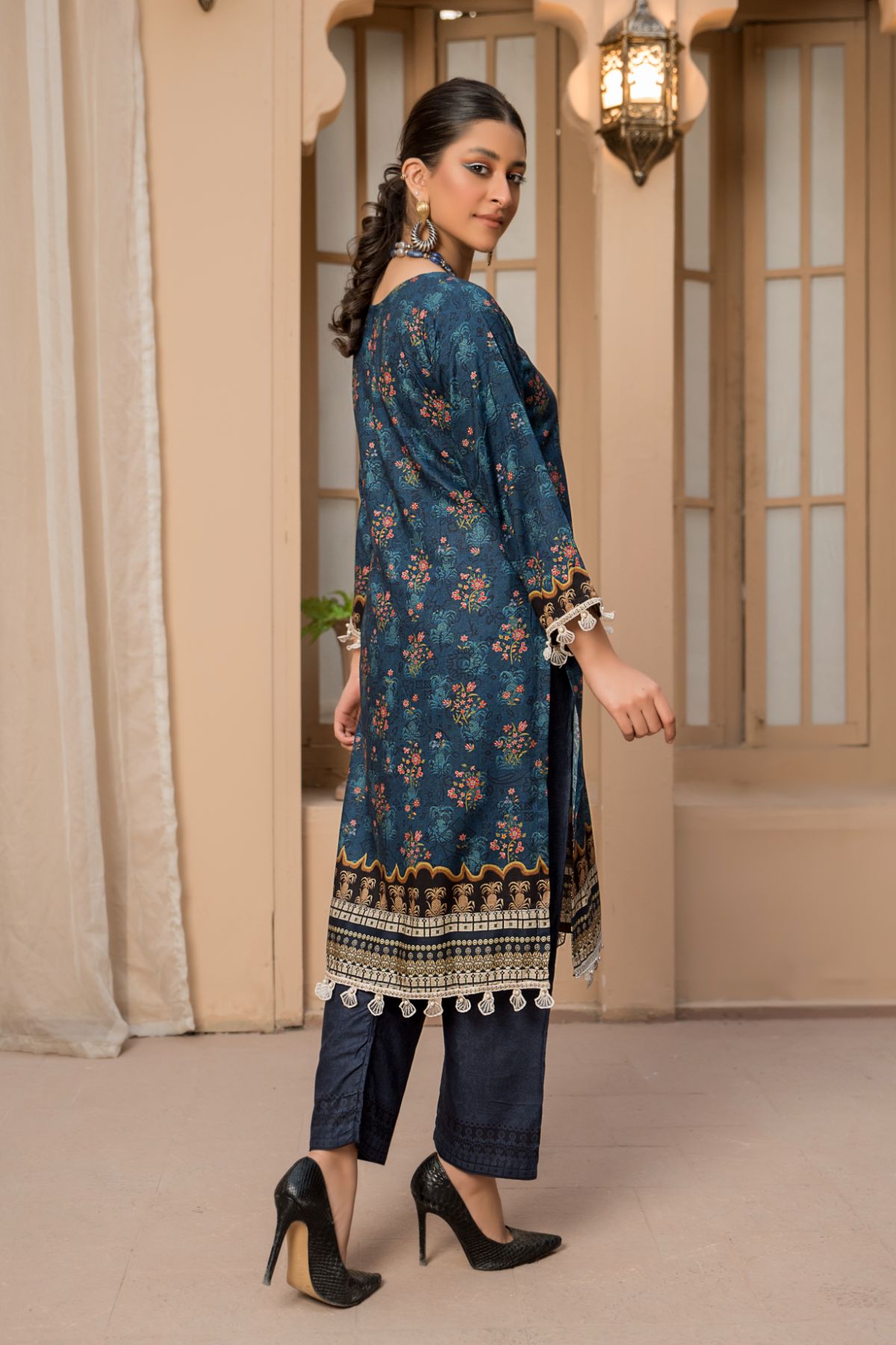 2PC Anarkali Digital Linen 05
