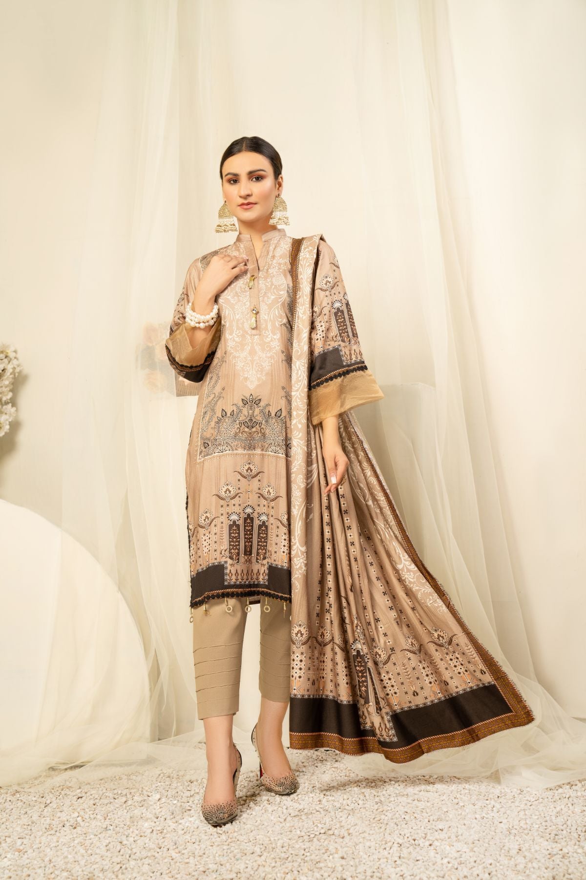 3PC Anarkali Digital Linen 62