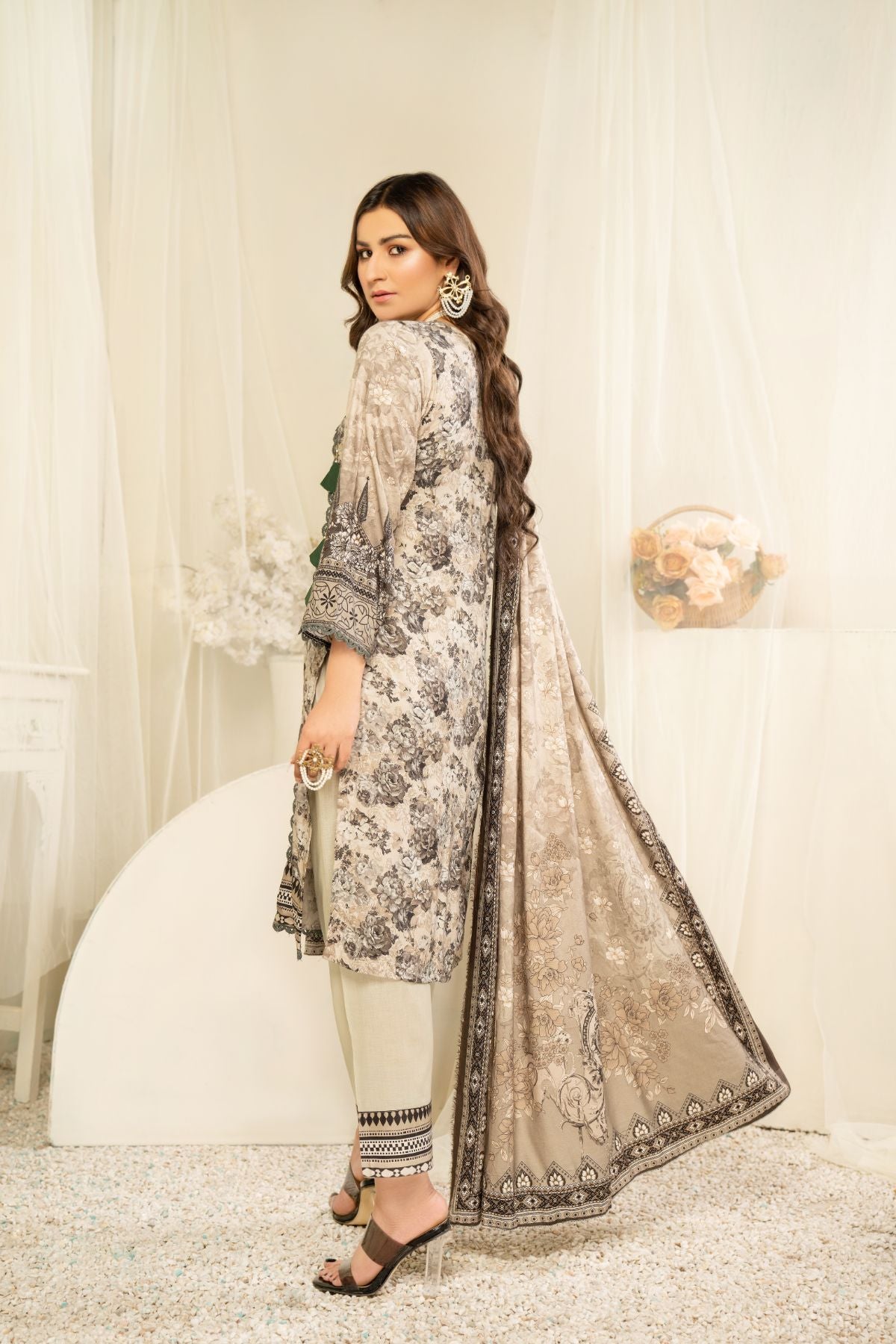 3PC Anarkali Digital Linen 69