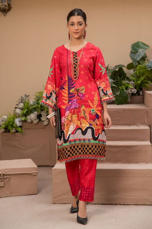 2PC Anarkali Digital Linen 06