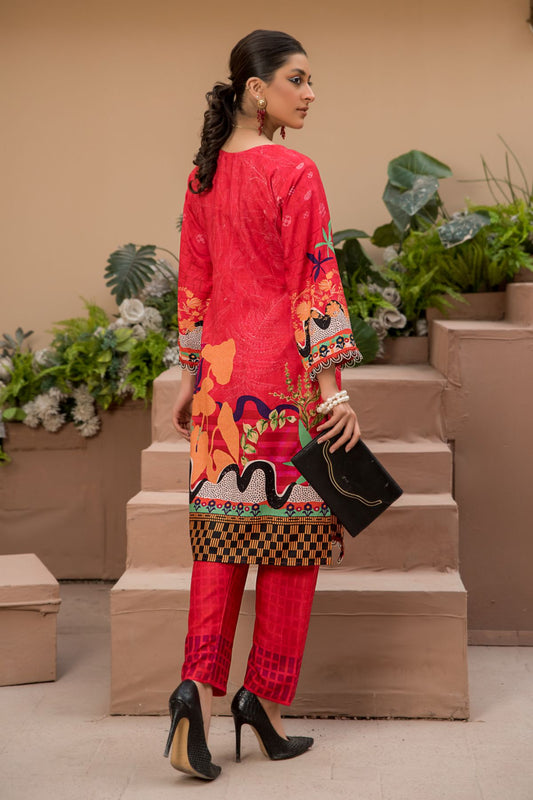 2PC Anarkali Digital Linen 06
