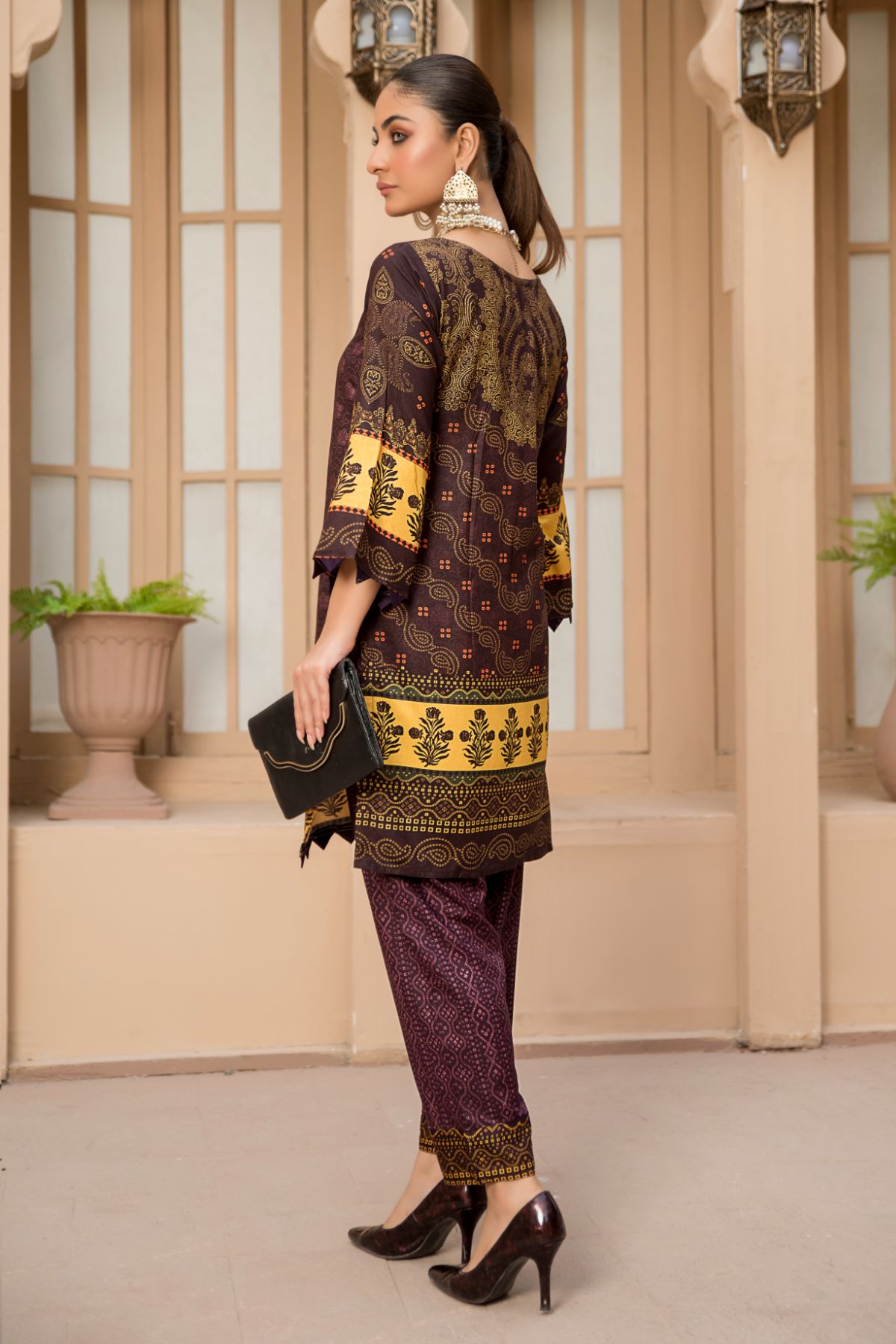 2PC Anarkali Digital Linen 08