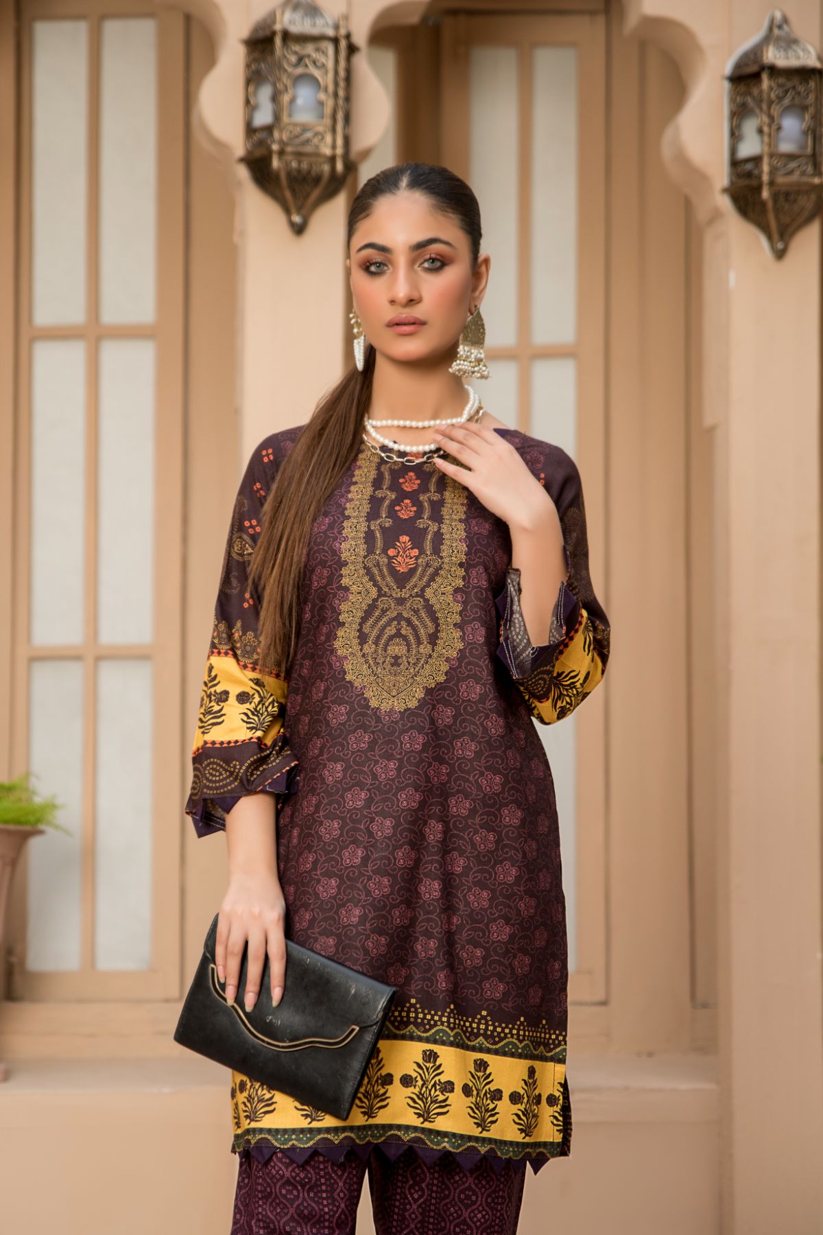 2PC Anarkali Digital Linen 08