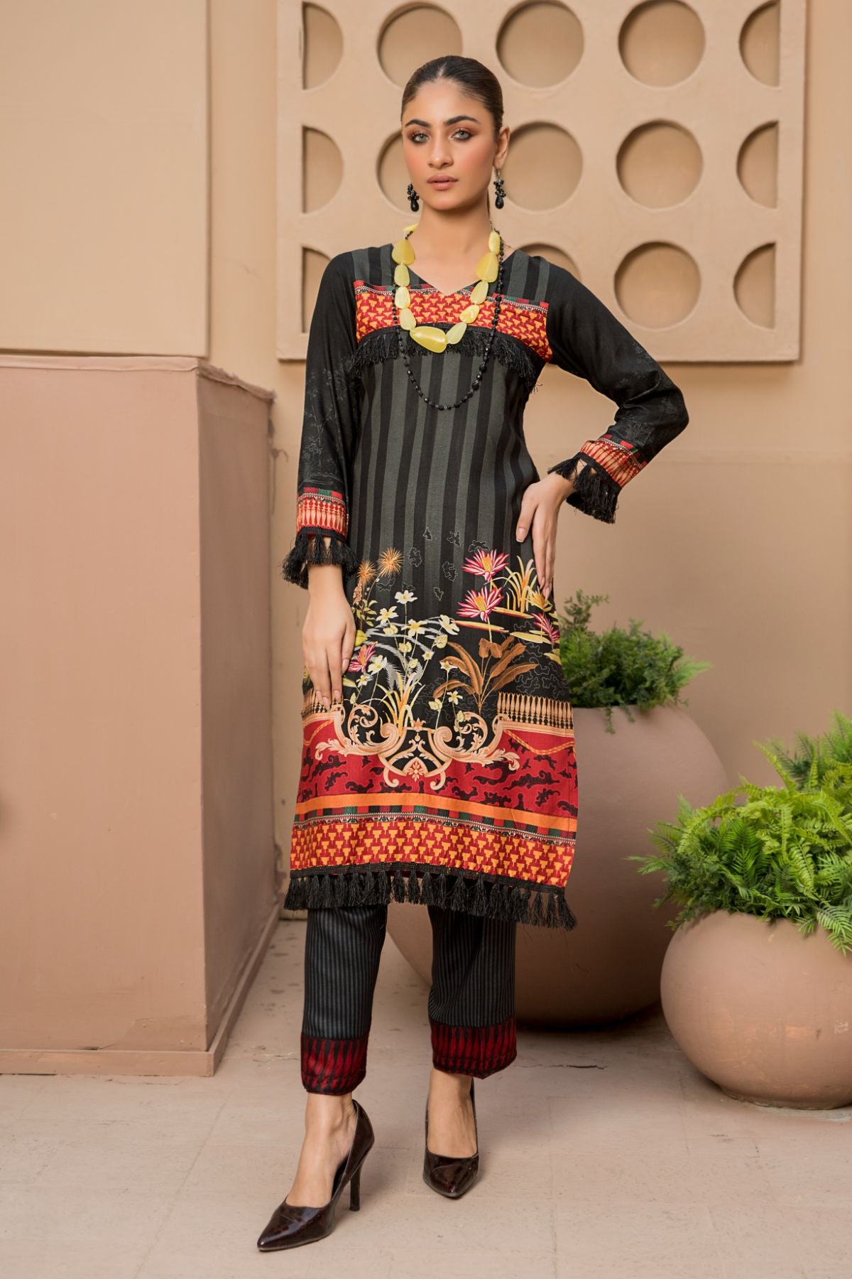 2PC Anarkali Digital Linen 09