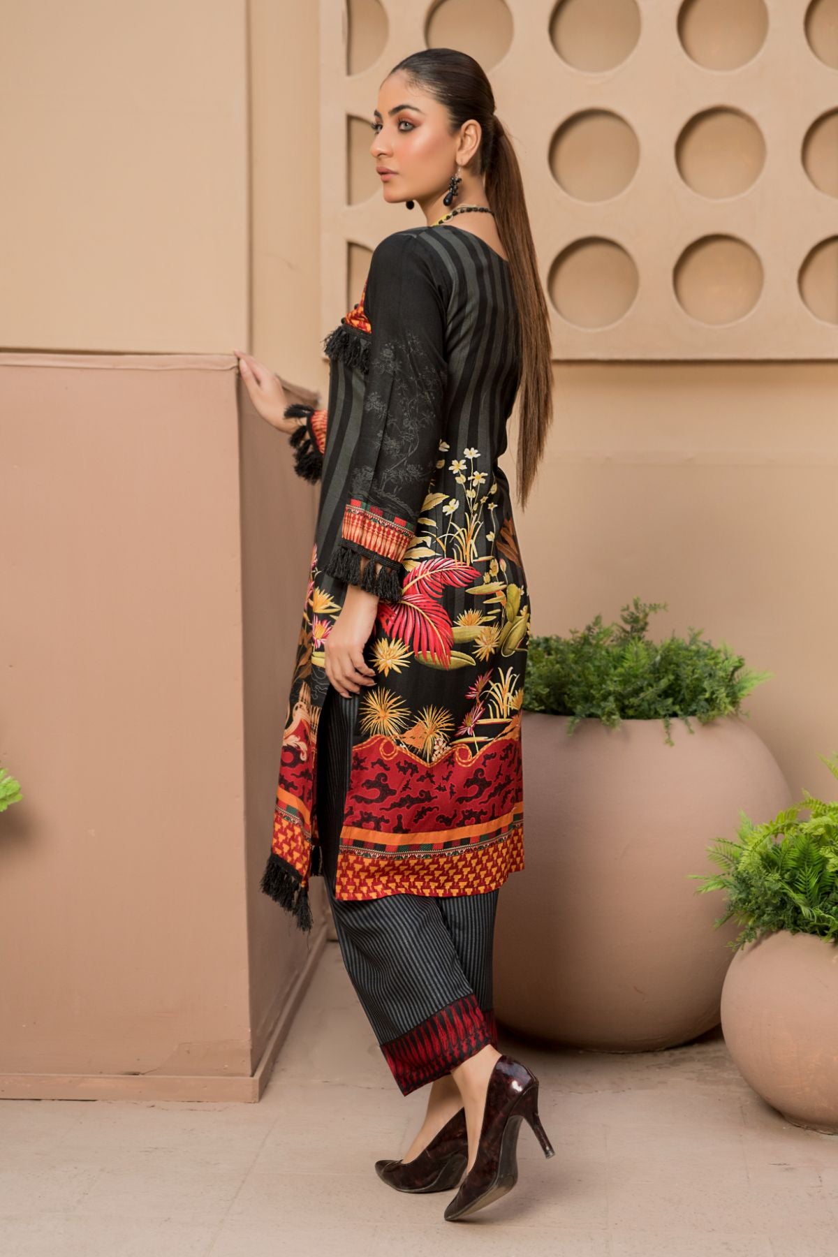 2PC Anarkali Digital Linen 09