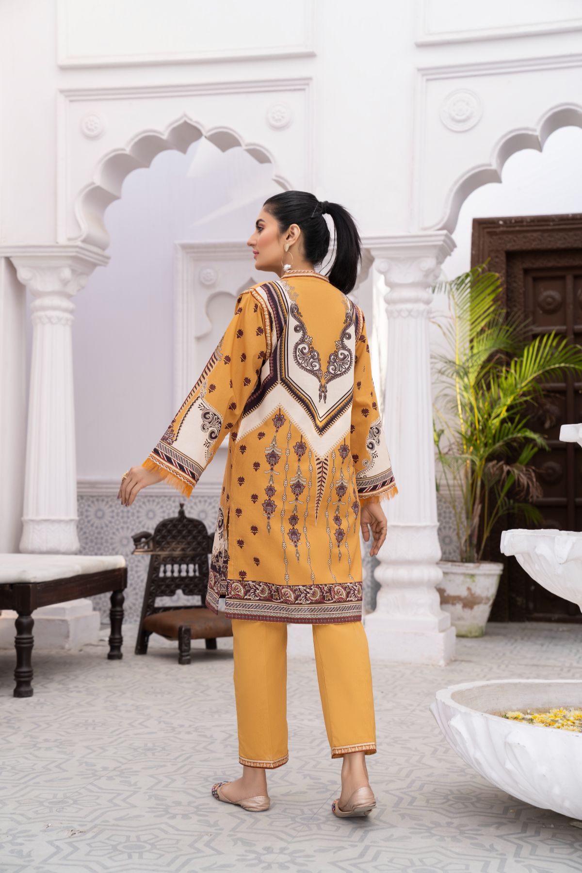 2PC Embroidered Suit - LDS 505