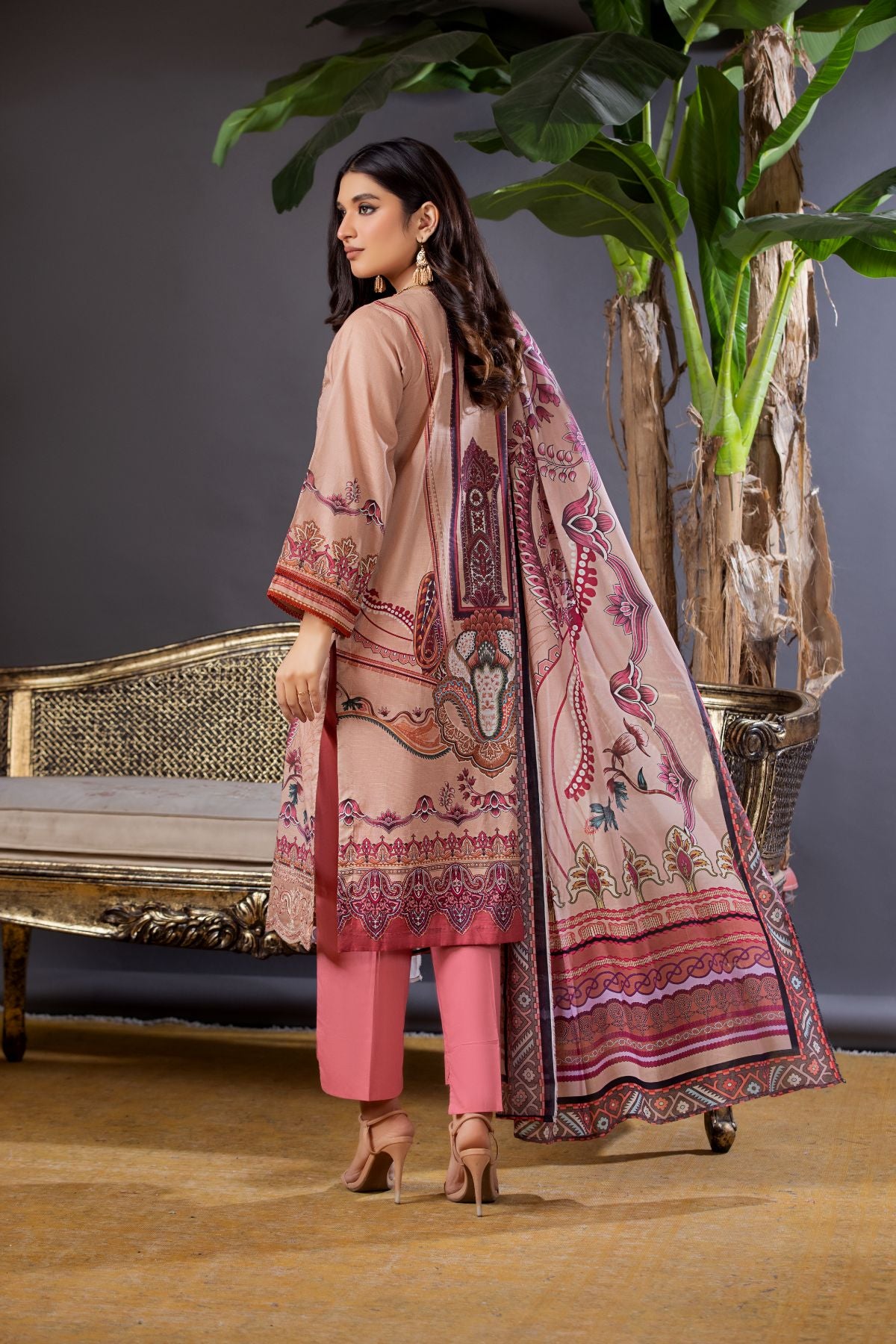 3PC Lawn Suit - LDS 760