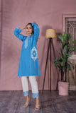 2PC Solid Embroidered suit - LDS 791