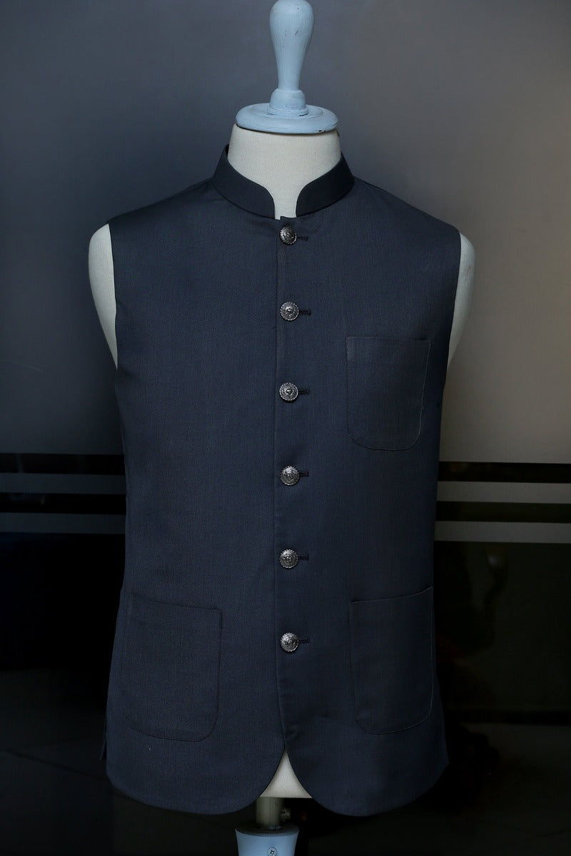 Dark Grey Waistcoat - Gts-599